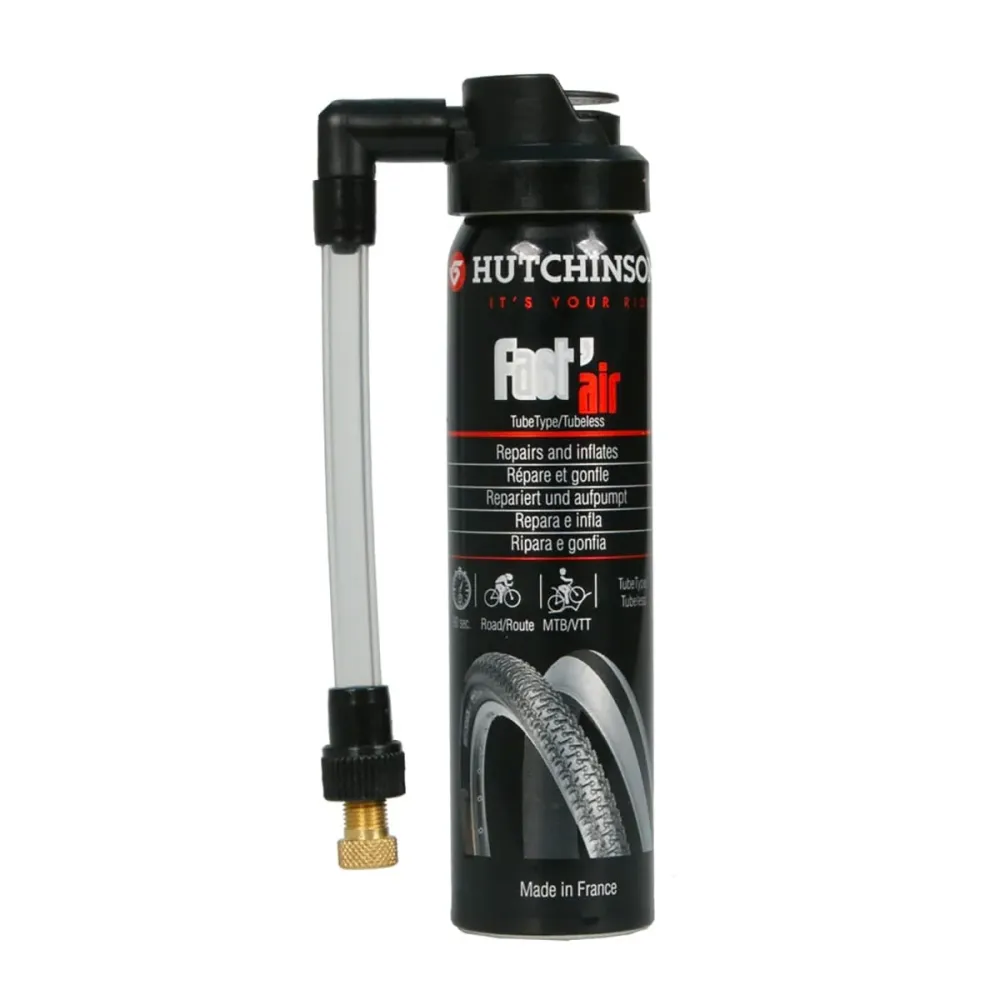 HUTCHINSON FAST'AIR Spray de reparação de furos com espigão 75 ml