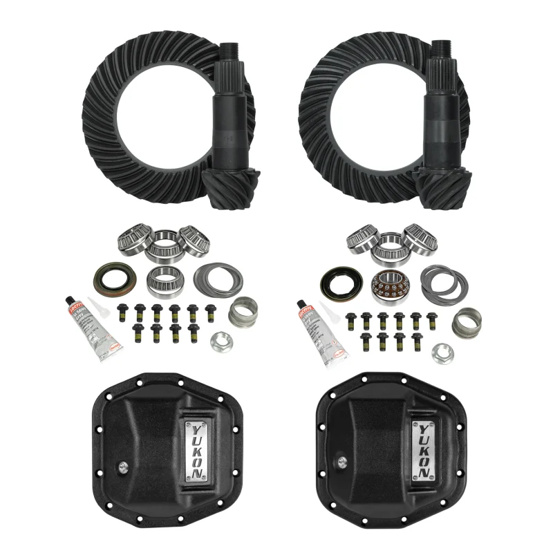 Yukon Gear Stage 2 Jeep JL/JT Re-Gear Kit w/Covers & D44 Front & Rear 5.13 Ratio