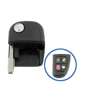 Jaguar Lâmina de Chave Controle Remoto Dobrável, FO21