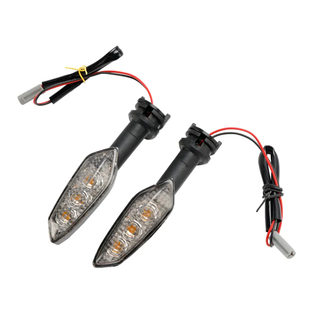 Luzes de sinal de giro LED lâmpadas indicadoras de âmbar para Yamaha FZ8/Fazer 2010-2016