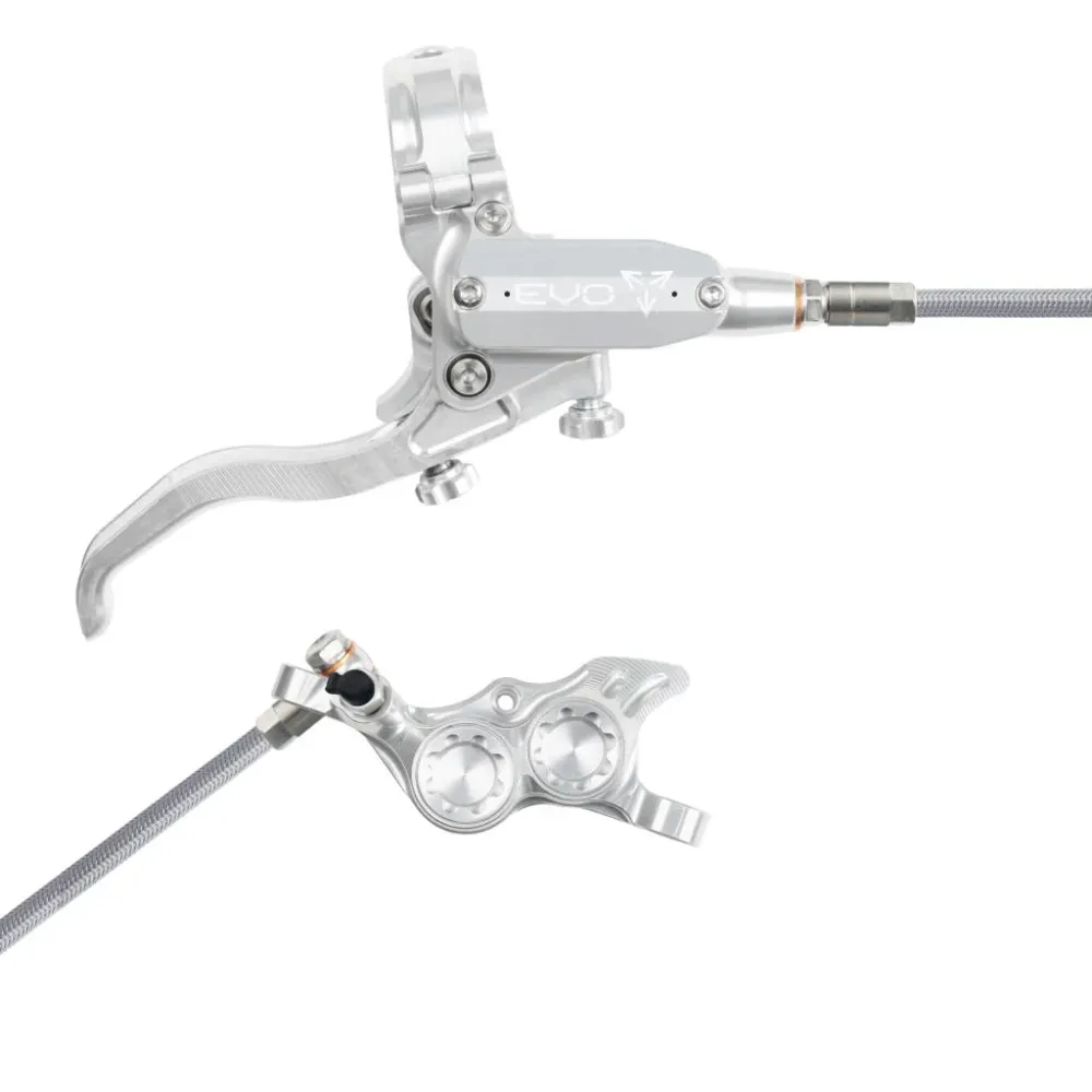 Conjunto de travão de disco traseiro HOPE TECH 4 EVO TR4 — Aviation Silver
