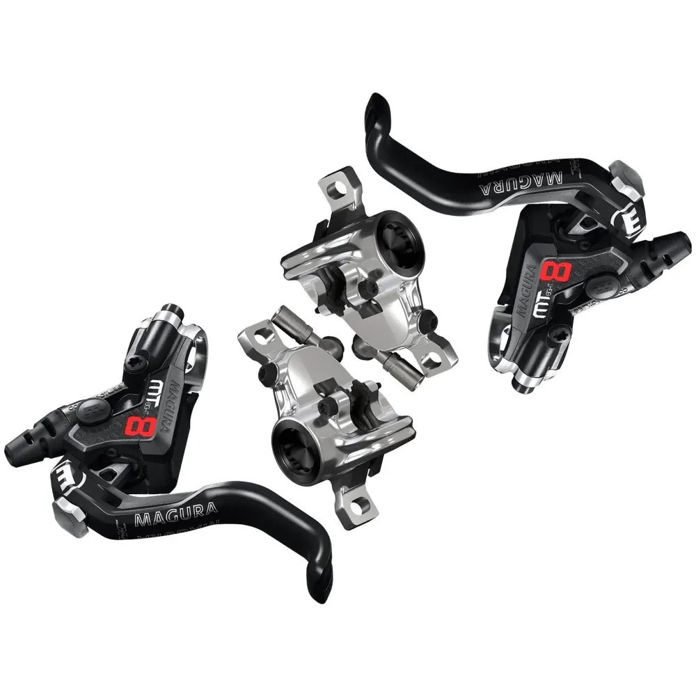 Par de travões MAGURA MT8 PRO Discless Preto/Prata
